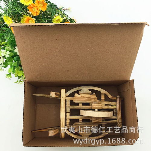 大號懷舊創(chuàng)意工藝收藏品 微型農(nóng)具模型 木制手推獨輪車木質(zhì)玩具